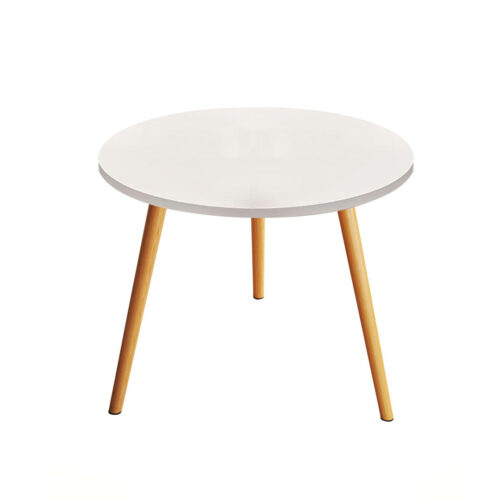 60x60cm White Small Side Coffee Table Decor