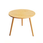 60x60cm Walnut Small Side Coffee Table Decor