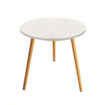 60x72cm White Small Side Coffee Table Decor