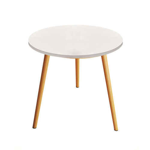 60x72cm White Small Side Coffee Table Decor