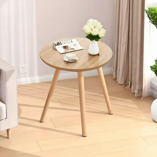60x72cm Walnut Small Side Coffee Table Decor - Image 4