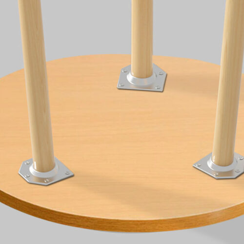 60x72cm Walnut Small Side Coffee Table Decor - Image 7