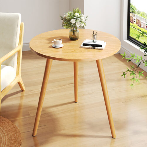 60x72cm Walnut Small Side Coffee Table Decor - Image 8