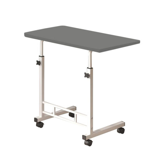 40x80cm Gray Bedside Table Movable Bedroom Desk Student Computer Table