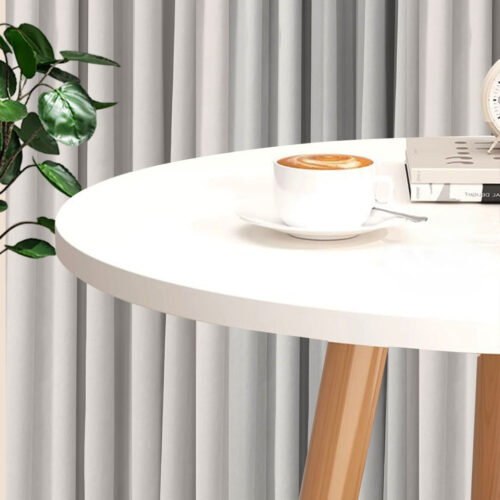 2x 60x72cm White Small Side Coffee Table Decor - Image 8
