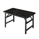 120x60cm Black Folding Computer Study Table Easy Assembly Desk No Chair