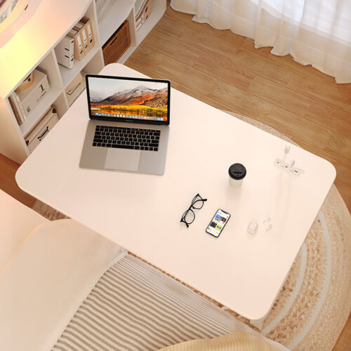 2x 40x80cm White Bedside Table Movable Bedroom Desk Student Computer Table - Image 5