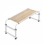 140x45cm Wood Cross Bed Movable Desk Table Adjustable Length Height