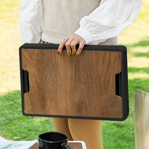 34.5x22cm 18L Black Car Camping Folding Storage Box Crate Stackable Container No Handle - Image 9