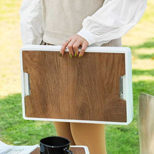 52.5x35.5cm 55L White Car Camping Folding Storage Box Crate Stackable Container No Handle - Image 9