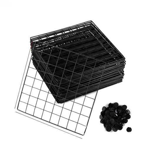 Black Portable 9-Cube 3 Column Storage Organiser Folding DIY Modular Grid Space Saving Shelf - Image 7