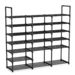 19-Shelf Tier Shoe Storage Shelf Space-Saving Caddy Rack Organiser with Handle