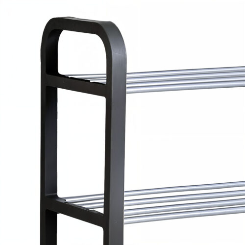 2x 71x21cm 5 Layer Shoes Slippers Organizer Rack Space Saving Shoe Storage Solution for Home Office - Image 7