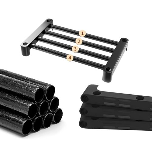 2x 19-Shelf Tier Shoe Storage Shelf Space-Saving Caddy Rack Organiser with Handle - Image 7