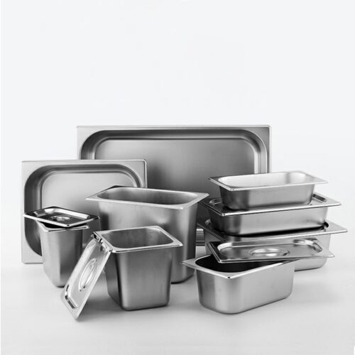 4x Gastronorm GN Pan Full Size 1/3 GN Pan 15cm Deep Stainless Steel Tray - Image 8