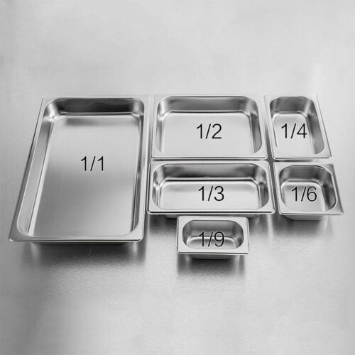4x Gastronorm GN Pan Full Size 1/3 GN Pan 15cm Deep Stainless Steel Tray - Image 10