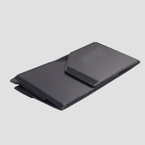 Leather Car Boot Collapsible Folding Cargo Organizer Portable Storage Box Black Medium - Image 6