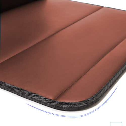 Leather Car Boot Collapsible Folding Cargo Organizer Portable Storage Box Coffee Large - Image 5