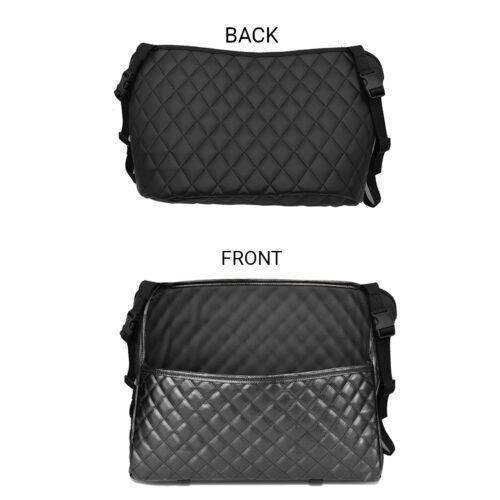 2x Black Leather Car Storage Portable Hanging Organizer Backseat Multi-Purpose Interior Accessories Bag - Image 2