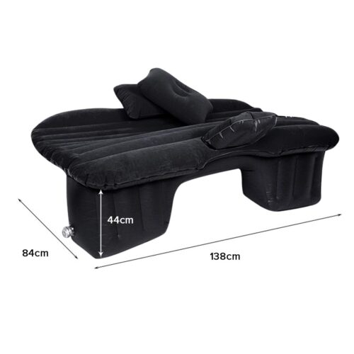 Inflatable Car Mattress Portable Travel Camping Air Bed Rest Sleeping Bed Black - Image 2