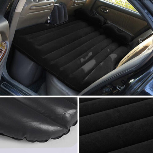 Inflatable Car Mattress Portable Travel Camping Air Bed Rest Sleeping Bed Black - Image 3