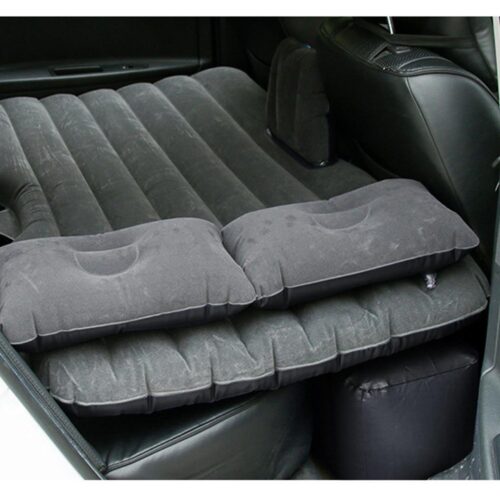 Inflatable Car Mattress Portable Travel Camping Air Bed Rest Sleeping Bed Grey - Image 6