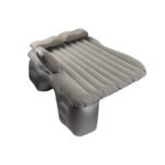 Grey Stripe Inflatable Car Mattress Portable Camping Rest Air Bed Travel Compact Sleeping Kits
