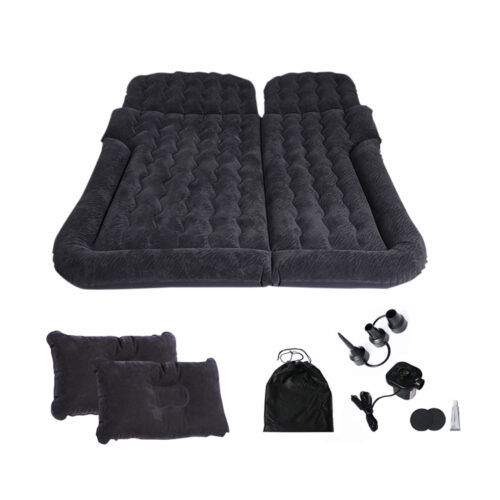 Black Inflatable Car Boot Mattress Portable Camping Air Bed Travel Sleepings