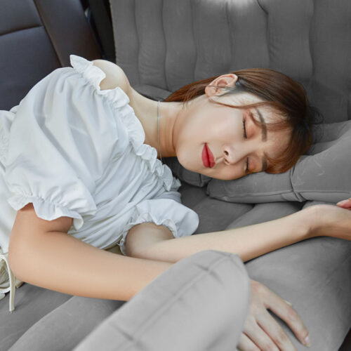 Grey Inflatable Car Boot Mattress Portable Camping Air Bed Travel Sleepings - Image 4