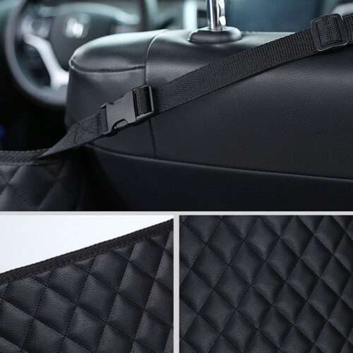 4x Black Leather Car Storage Portable Hanging Organizer Backseat Multi-Purpose Interior Accessories Bag - Image 9