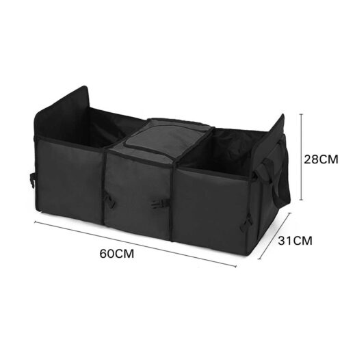 Portable Camping Car Set Inflatable Air Bed Mattress Storage Organizer Handheld Vacuum Black - Image 2