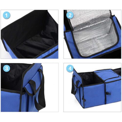 Portable Camping Car Set Inflatable Air Bed Mattress Storage Organizer Handheld Vacuum Black - Image 4
