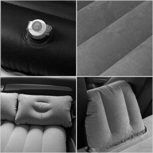 Portable Camping Car Set Inflatable Air Bed Mattress Storage Organizer Handheld Vacuum Black - Image 6
