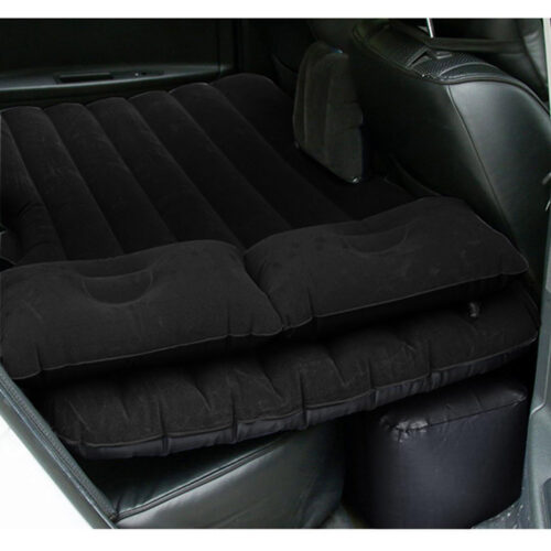 2x Inflatable Car Mattress Portable Travel Camping Air Bed Rest Sleeping Bed Black - Image 6
