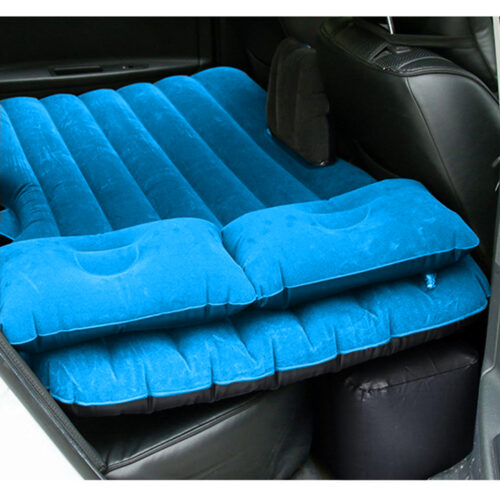 2x Inflatable Car Mattress Portable Travel Camping Air Bed Rest Sleeping Bed Blue - Image 6