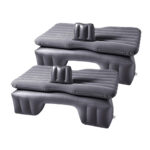 2x Inflatable Car Mattress Portable Travel Camping Air Bed Rest Sleeping Bed Grey