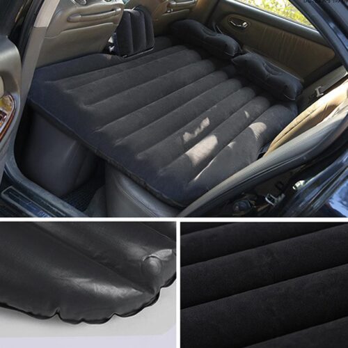 2x Inflatable Car Mattress Portable Travel Camping Air Bed Rest Sleeping Bed Grey - Image 3