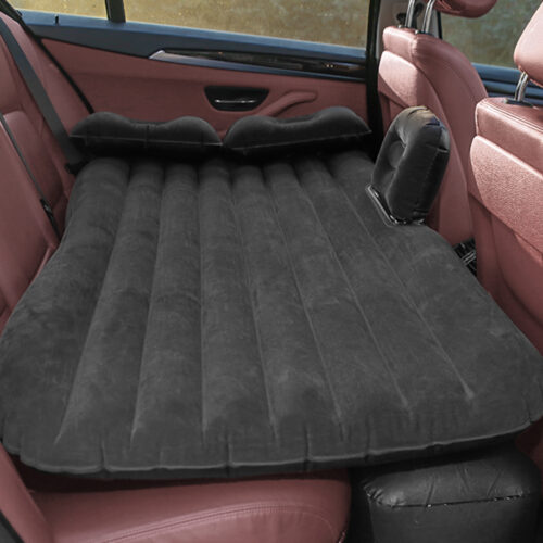 2x Black Stripe Inflatable Car Mattress Portable Camping Rest Air Bed Travel Compact Sleeping Kits - Image 4