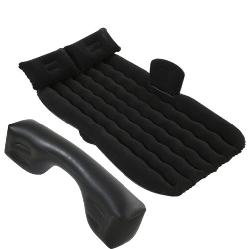2x Black Ripple Inflatable Car Mattress Portable Camping Air Bed Travel Sleeping Kits - Image 5