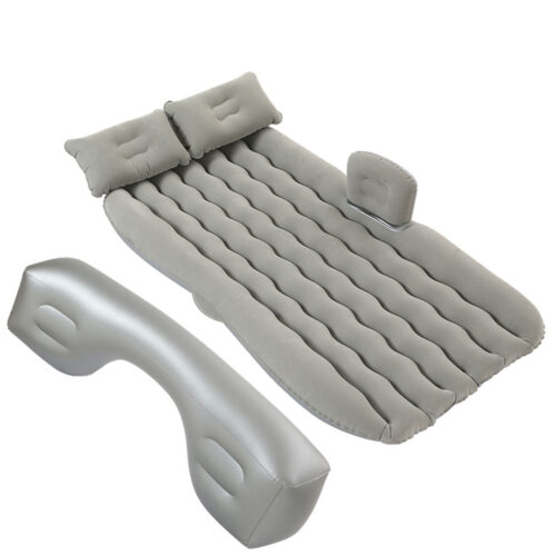 2x Grey Ripple Inflatable Car Mattress Portable Camping Air Bed Travel Sleeping Kits - Image 9