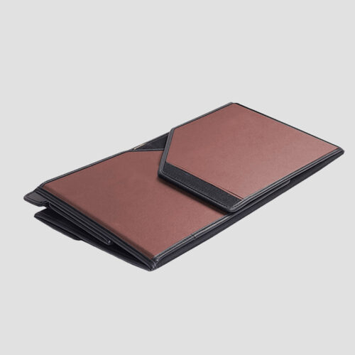4x Leather Car Boot Collapsible Folding Cargo Organizer Portable Storage Box Coffee Medium - Image 6