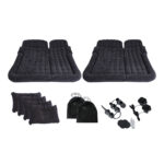 2x Black Inflatable Car Boot Mattress Portable Camping Air Bed Travel Sleepings
