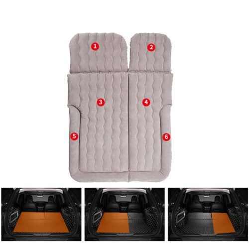 2x Grey Inflatable Car Boot Mattress Portable Camping Air Bed Travel Sleepings - Image 10