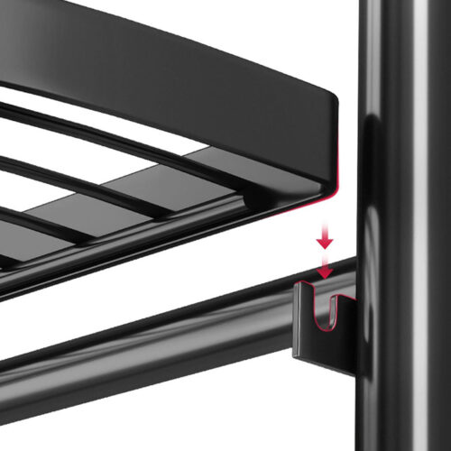 2x 4 Tier Steel Corner Stand Multi-Functional Shelves Portable Storage Organizer - Image 9