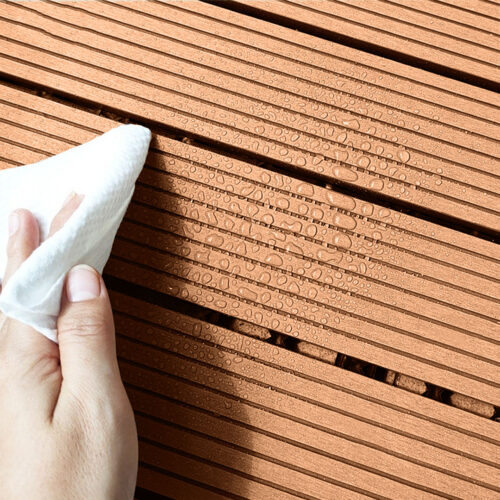 11 pcs Coffee DIY Wooden Composite Decking Tiles Garden Outdoor Backyard Flooring Decor - Image 8