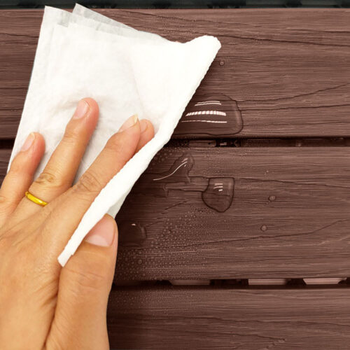 11 pcs Dark Chocolate DIY Wooden Composite Decking Tiles Garden Outdoor Backyard Flooring Decor - Image 7