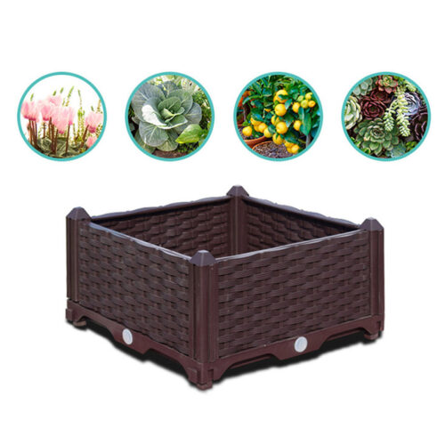 40cm Raised Planter Box Vegetable Herb Flower Outdoor Plastic Plants Garden Bed - Image 4
