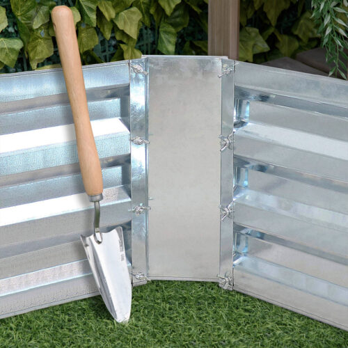 60cm Square Galvanised Raised Garden Bed Vegetable Herb Flower Outdoor Planter Box - Image 7