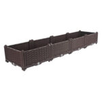 160cm Raised Planter Box Vegetable Herb Flower Outdoor Plastic Plants Garden Bed