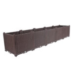 200cm Raised Planter Box Vegetable Herb Flower Outdoor Plastic Plants Garden Bed Deepen